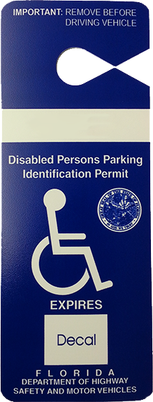 Disabled parking pass